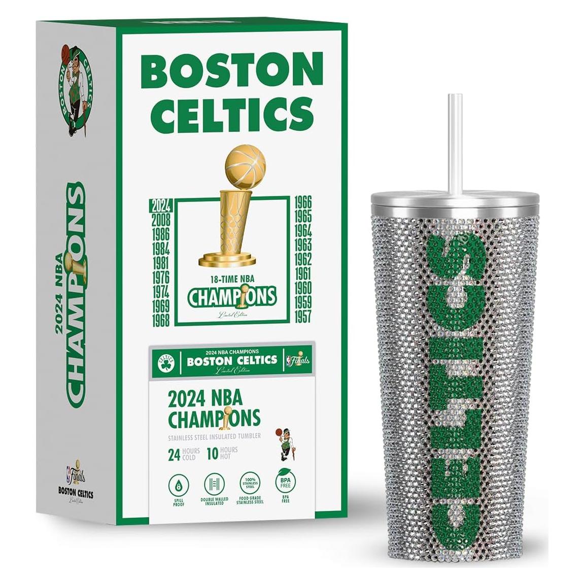 Taza Aislada Hydrapeak Boston Celtics 25 oz con Popote