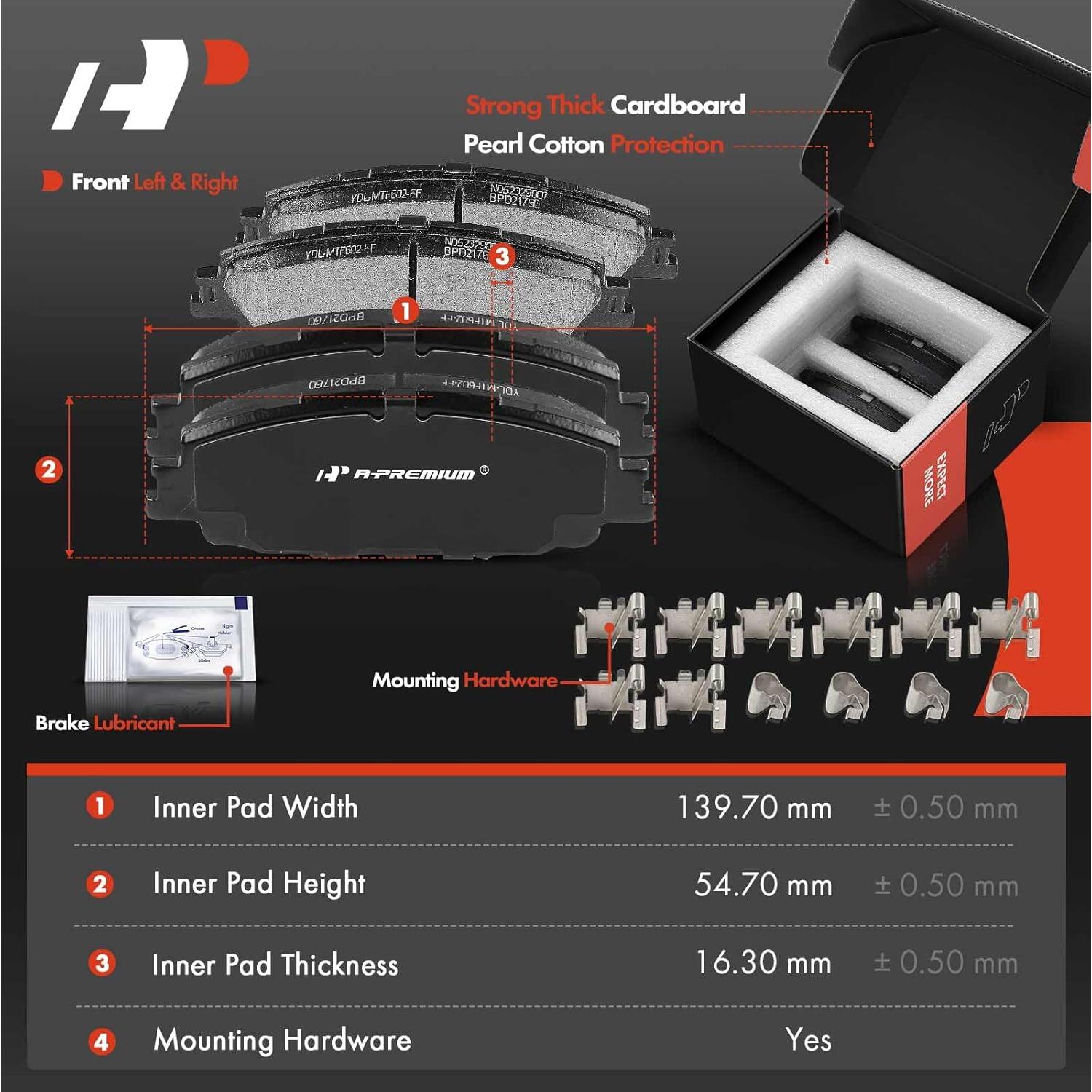 Discos de Freno Perforados y Ranurados A-Premium + Pastillas Cerámicas Toyota Corolla 2019-2022
