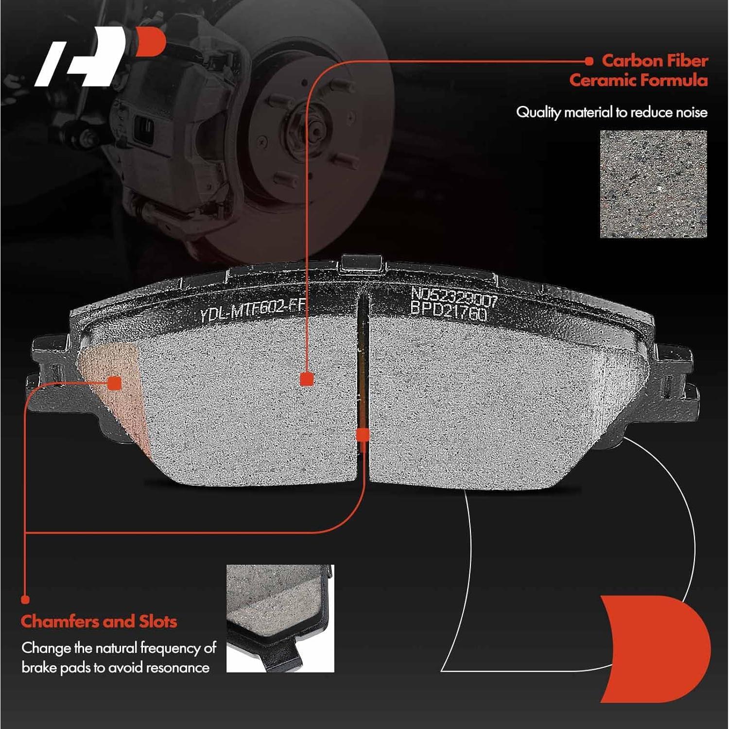 Discos de Freno Perforados y Ranurados A-Premium + Pastillas Cerámicas Toyota Corolla 2019-2022