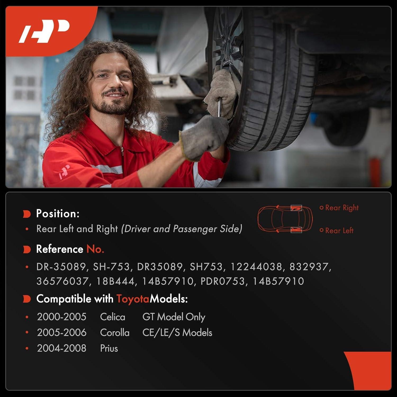 Juego de tambores y zapatas de freno A-Premium Toyota