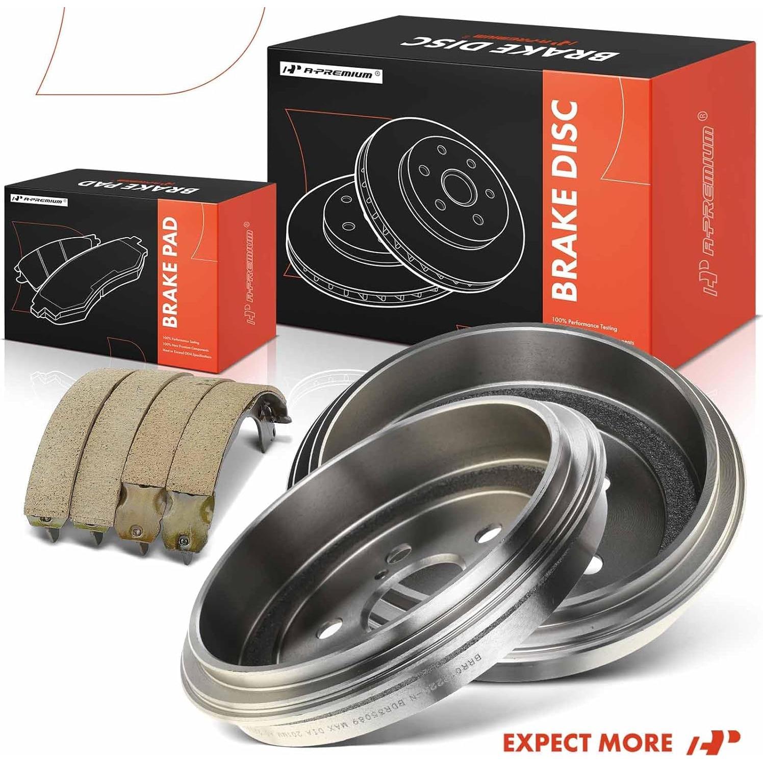 Juego de tambores y zapatas de freno A-Premium Toyota