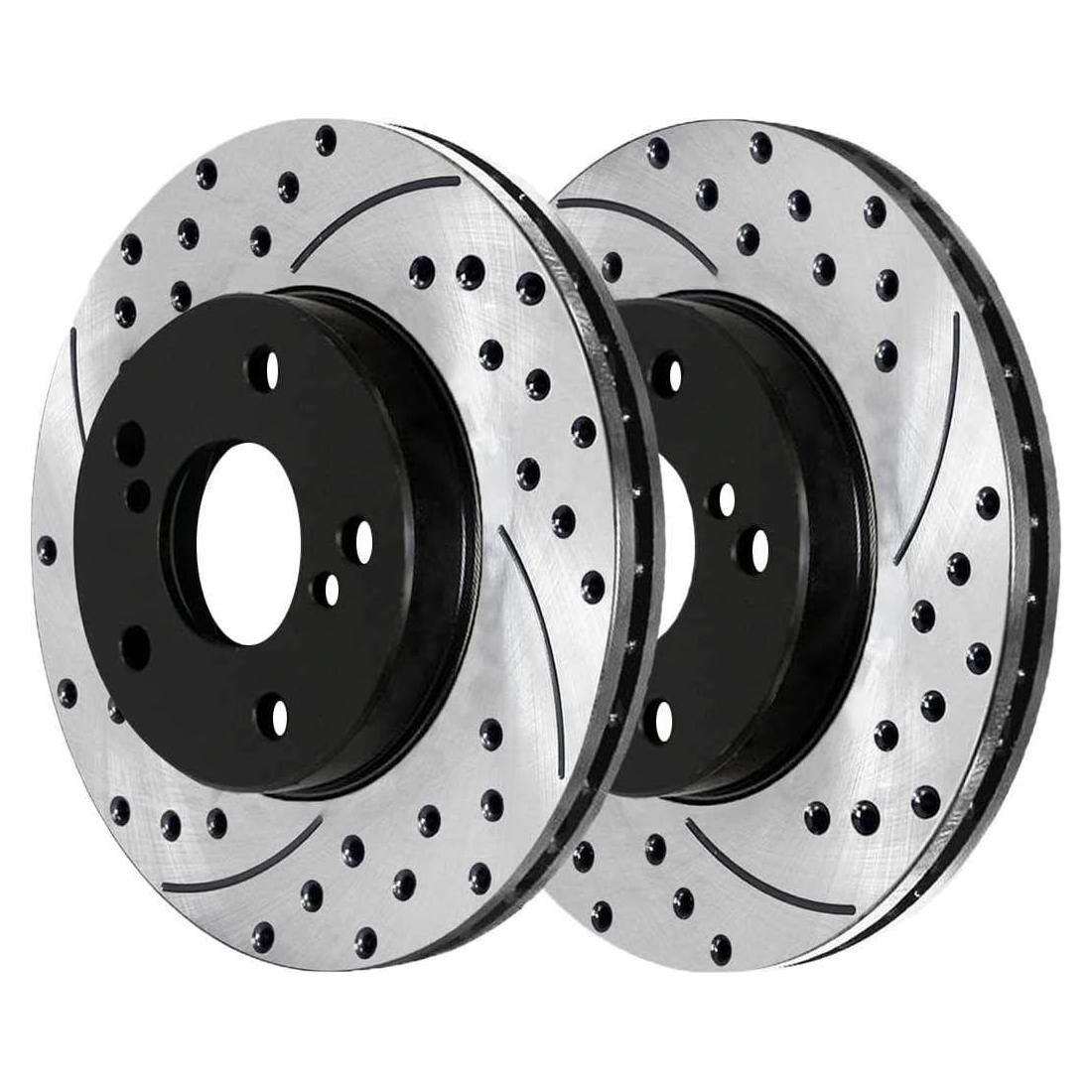 Rotores de Freno Delanteros Perforados AutoShack para Toyota y Scion