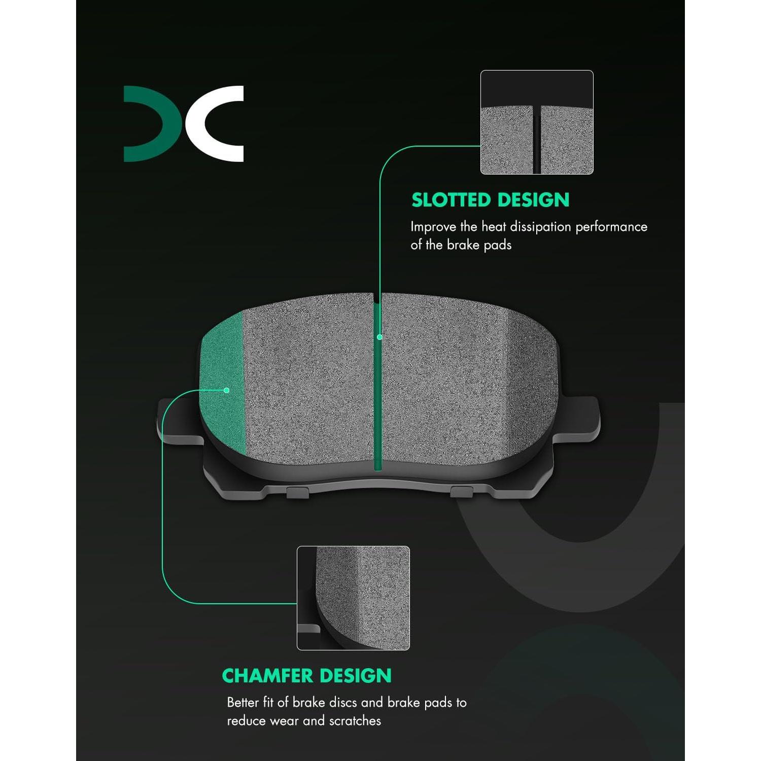 Pastillas de freno de cerámica SCITOO para Toyota y Pontiac