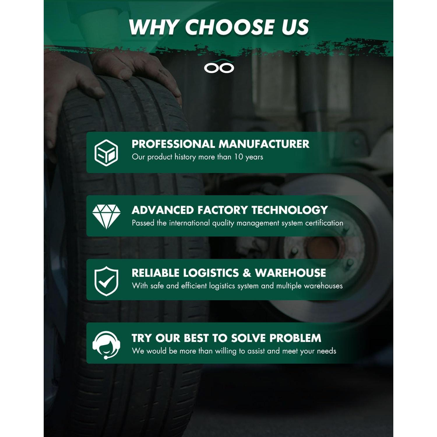 Pastillas de freno de cerámica SCITOO para Toyota y Pontiac