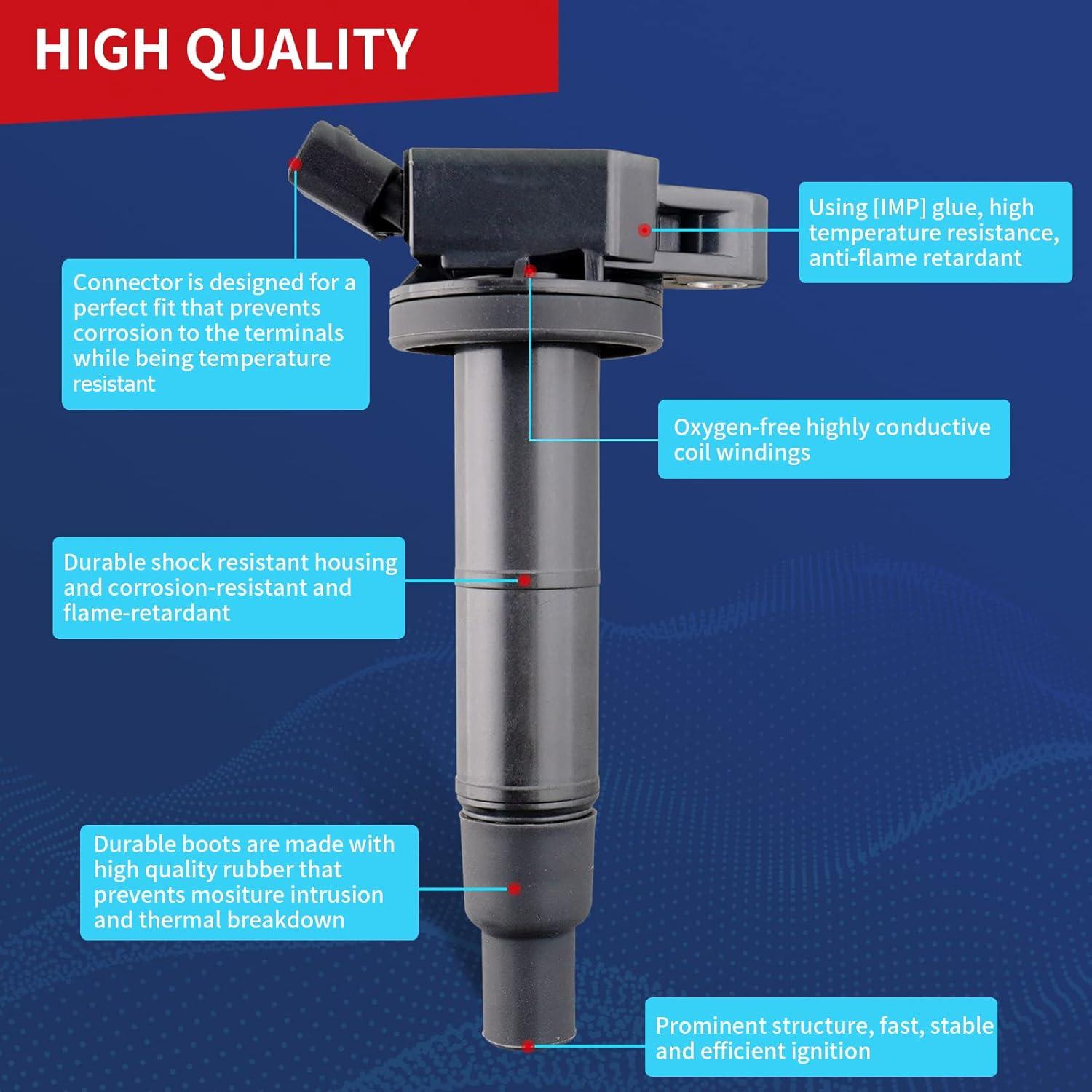 Bobina de Encendido DrCax UF333 Compatible Toyota y Lexus