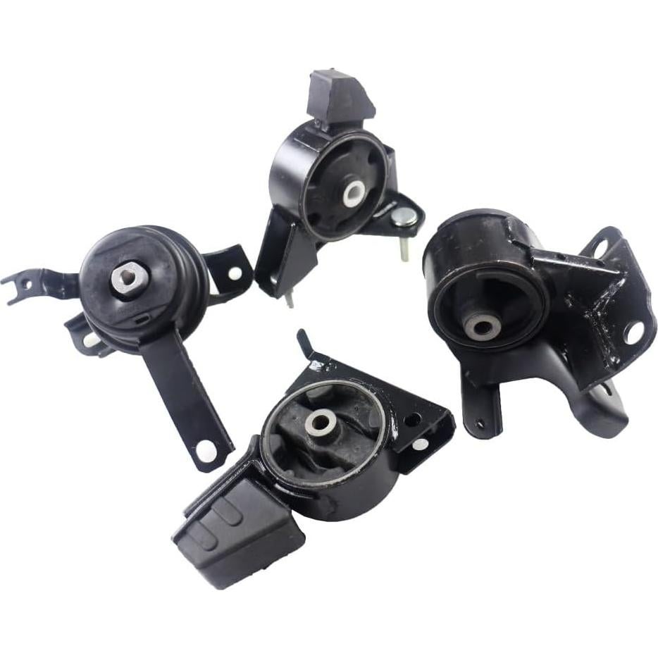 Engine Motor Transmission Mount Set 4pcs Compatible with Toyota Corolla 1.8L 3 SPD Automatic 1998 1999 2001 2002 Replace A7256 A7243 A7254 A7258