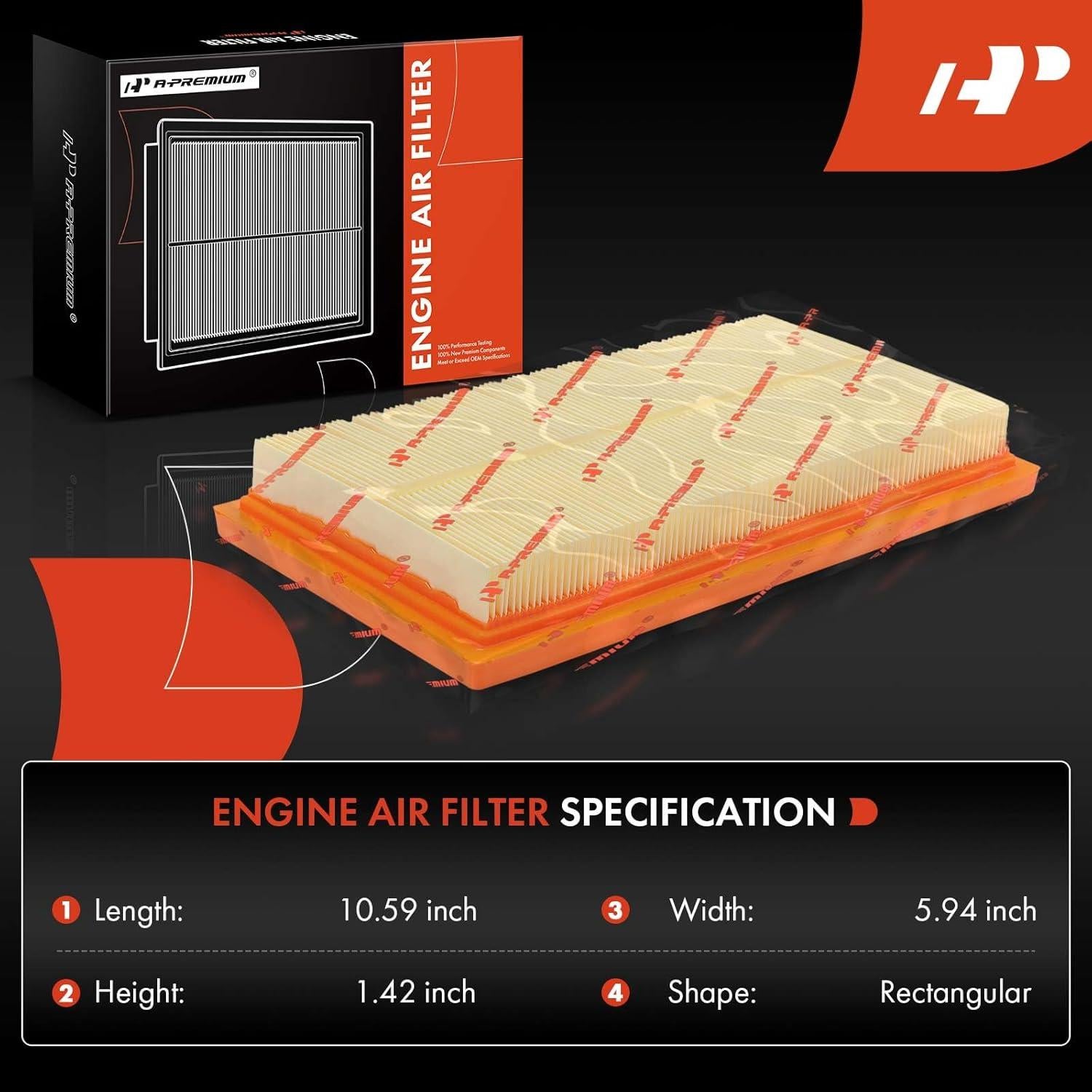 Filtro de aire A-Premium para Toyota y Lexus 2017-2023