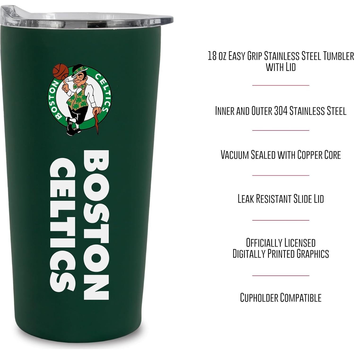 Vaso de Metal Rico Industries 18oz Boston Celtics