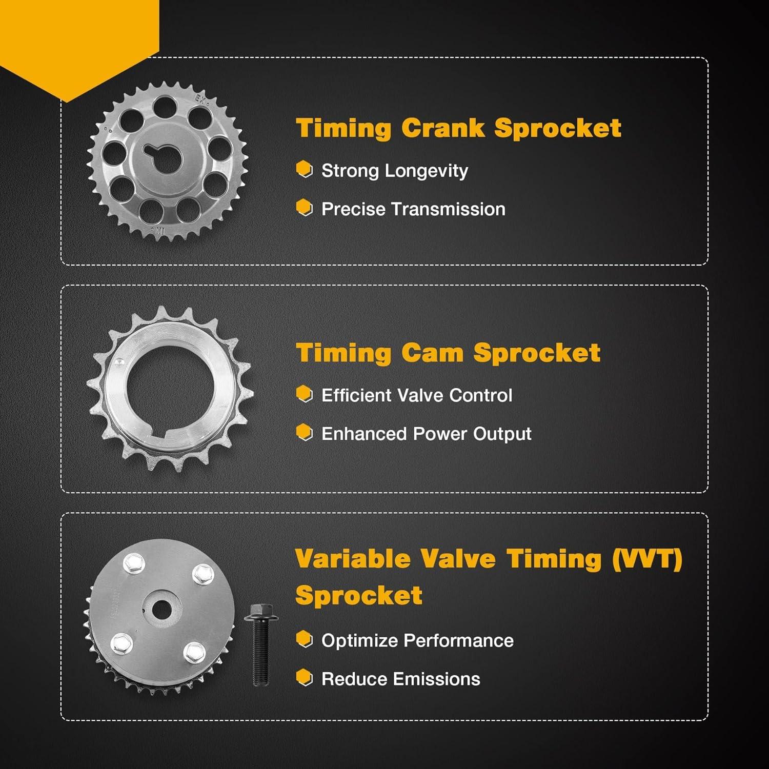 Juego de cadena de distribución Gledewen 1.8L para Toyota y Chevrolet