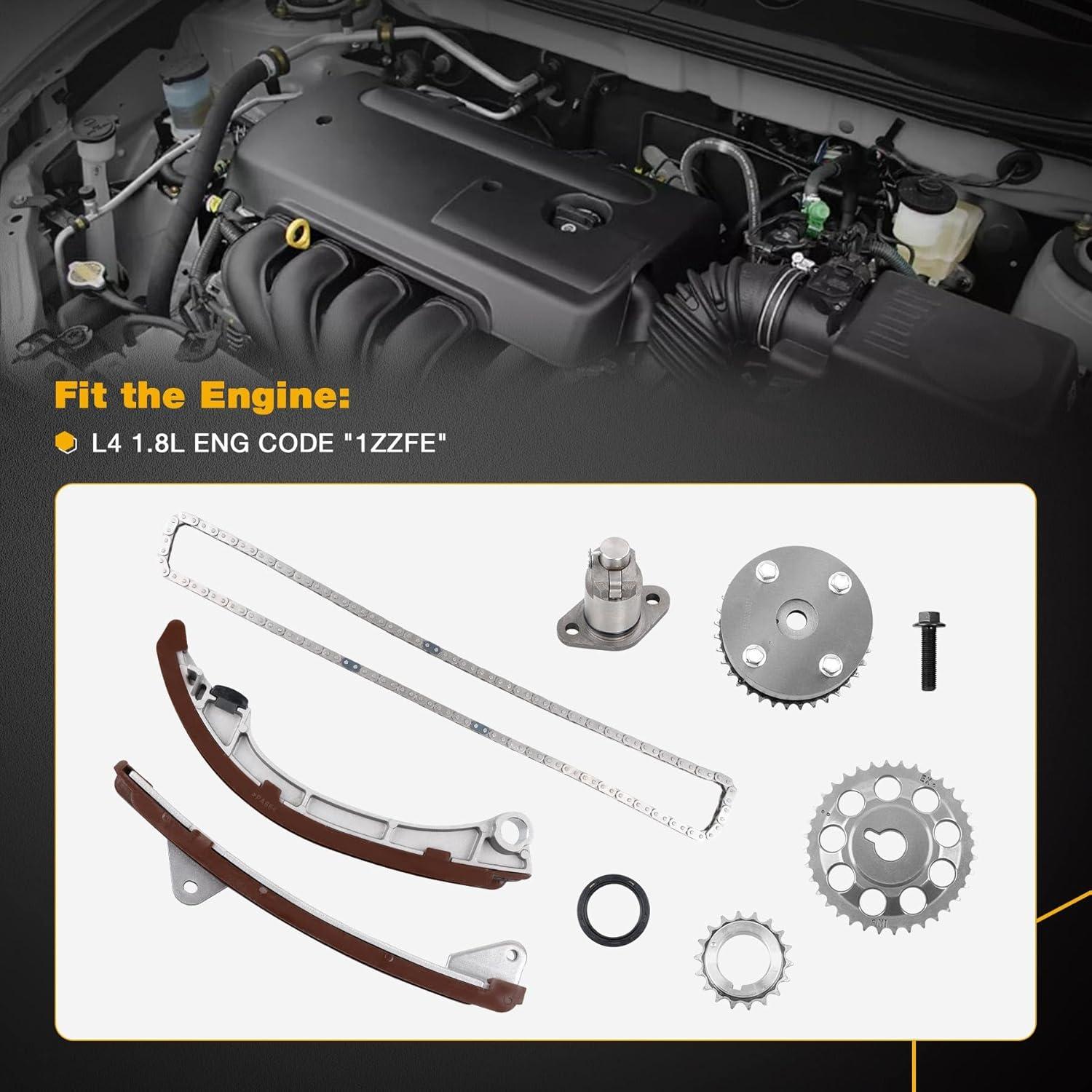 Juego de cadena de distribución Gledewen 1.8L para Toyota y Chevrolet