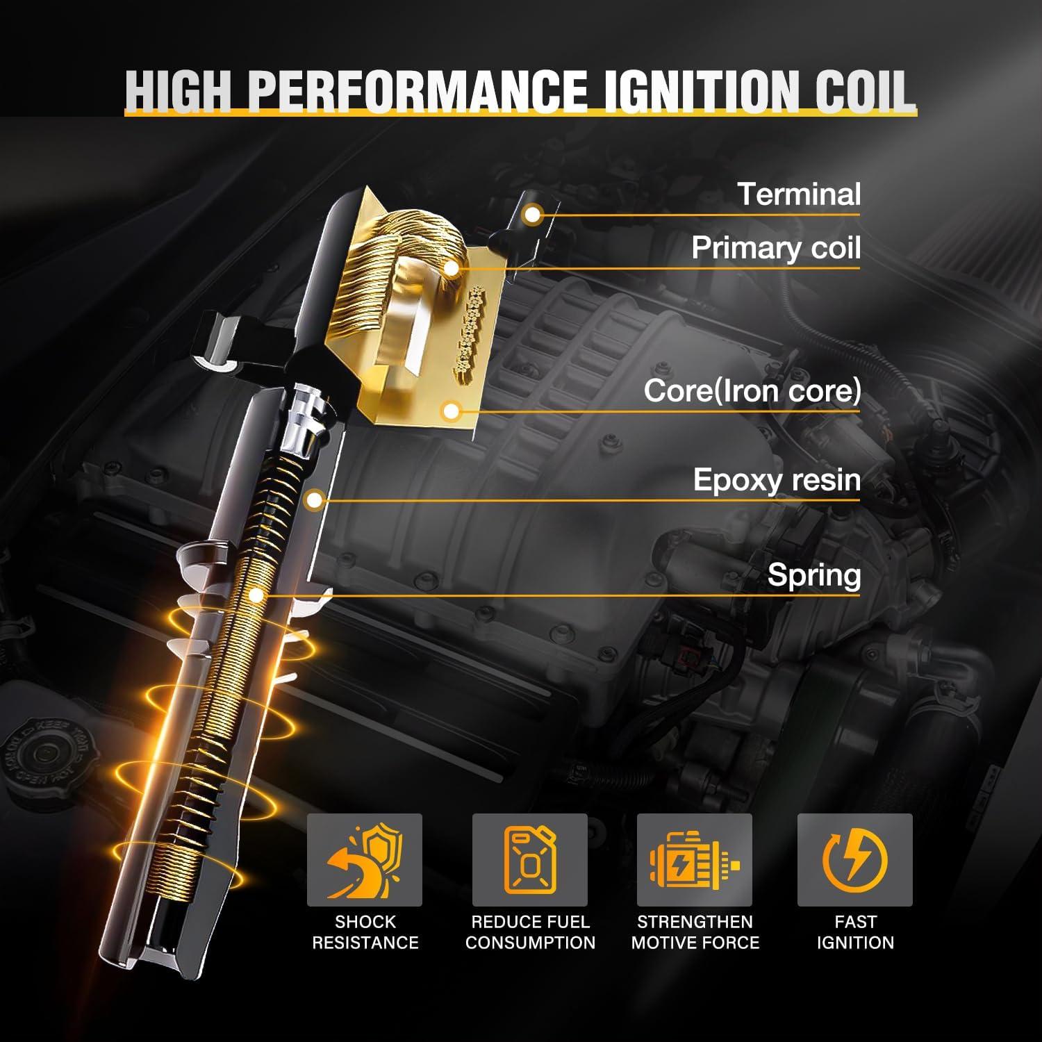 Juego de 4 Bobinas de Encendido Nilight para Toyota/Lexus