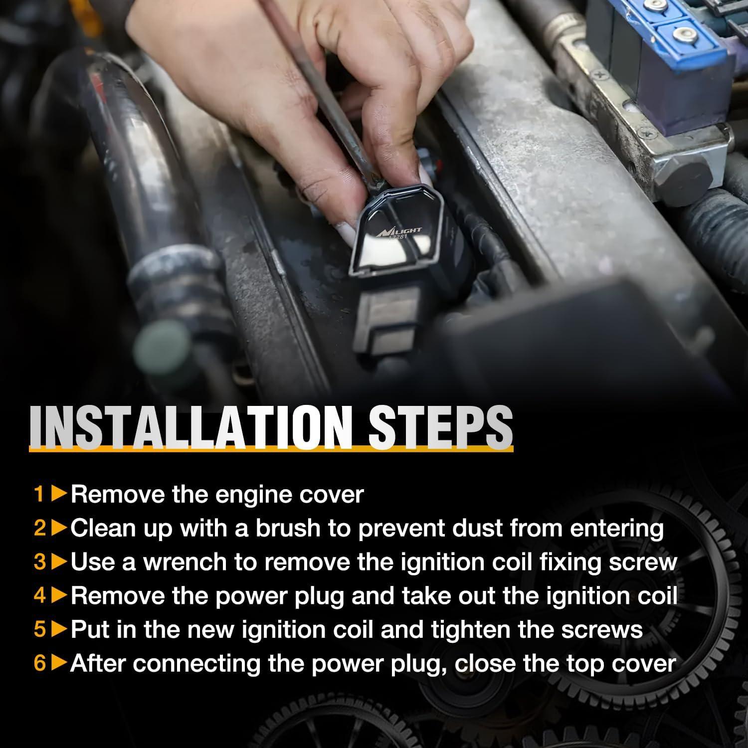 Juego de 4 Bobinas de Encendido Nilight para Toyota/Lexus