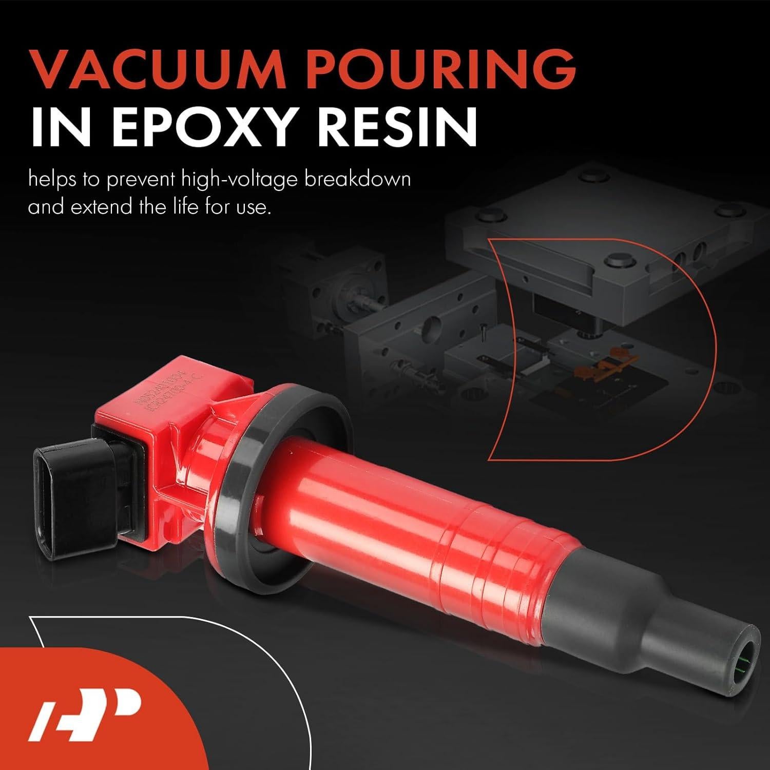 Bobinas de Encendido A-Premium Set de 4 para Toyota y Chevrolet