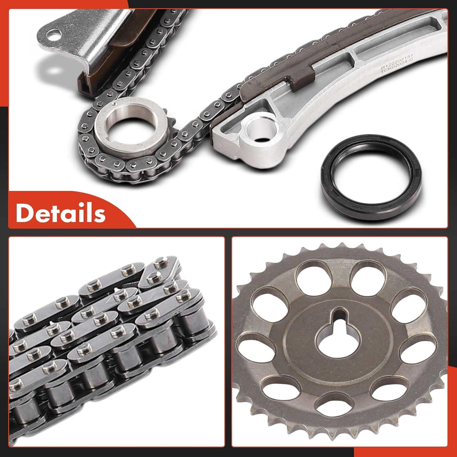 Kit Cadena de Tiempo A-Premium 6PCS para Toyota y Chevrolet