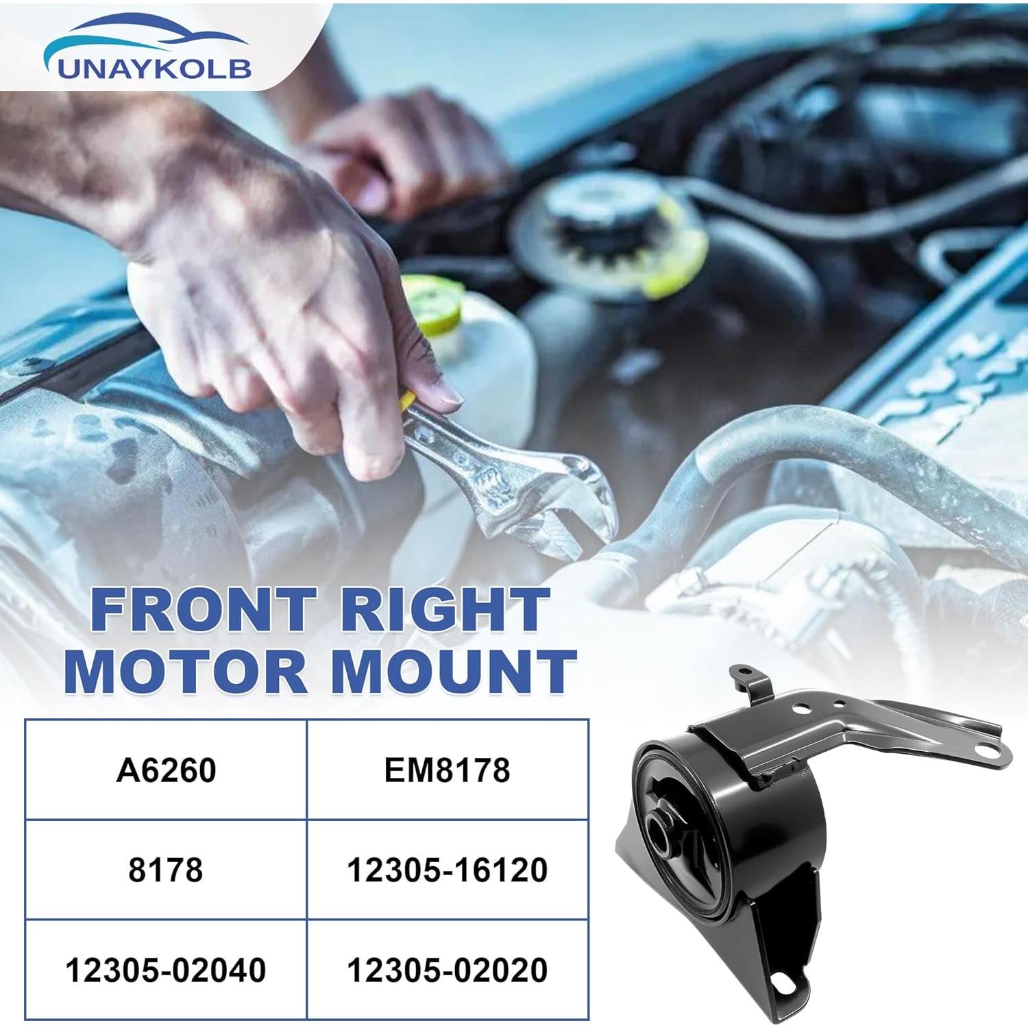 Soportes de Motor y Transmisión UnayKolb para Toyota Corolla 1993-1997