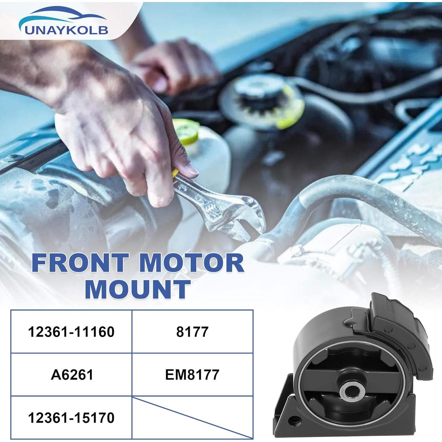 Soportes de Motor y Transmisión UnayKolb para Toyota Corolla 1993-1997