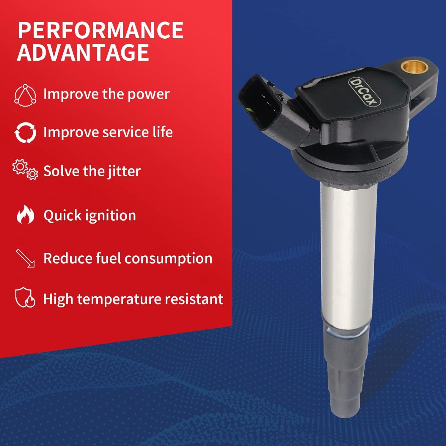 Bobina de Encendido DrCax UF619 Compatible Toyota 1.8L