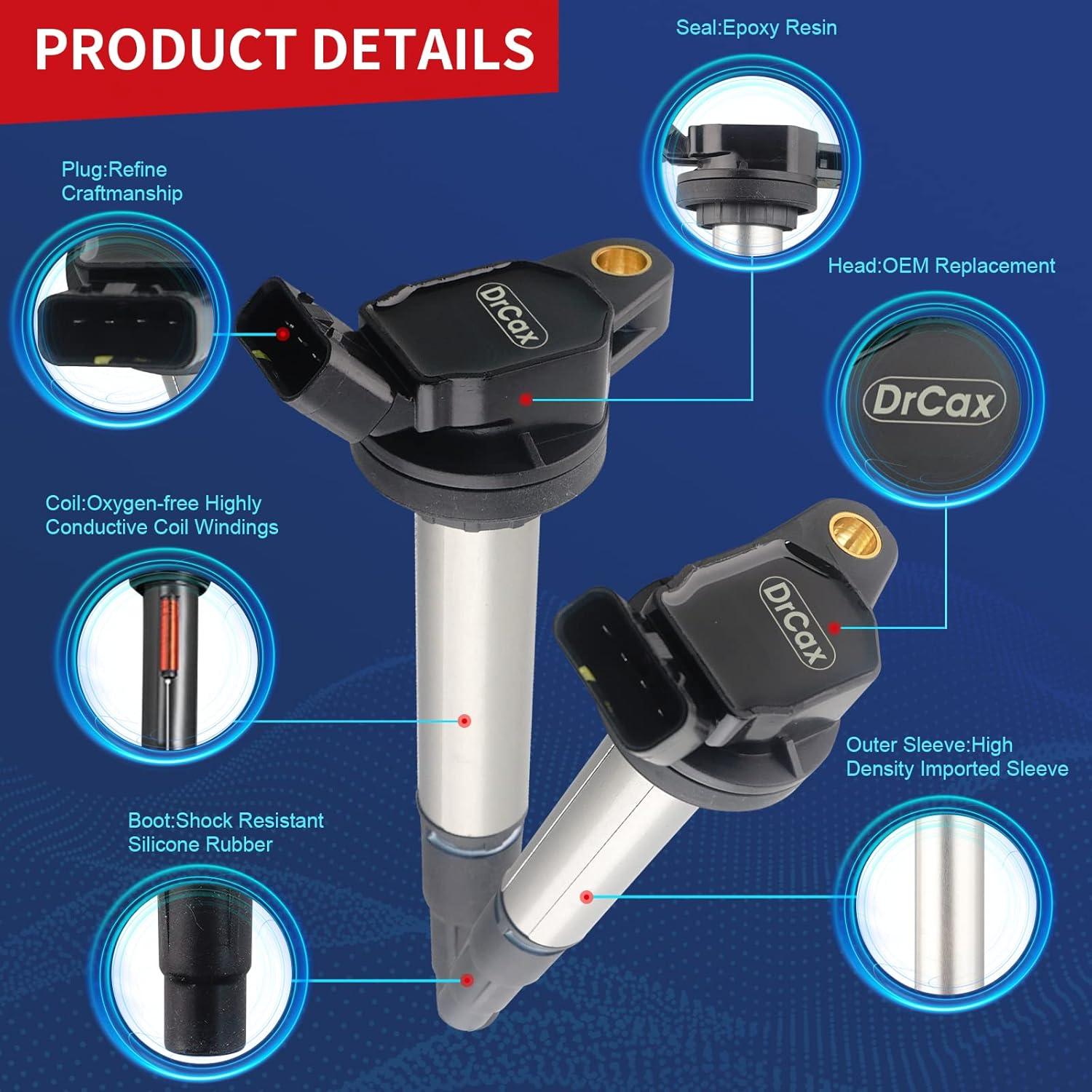 Bobina de Encendido DrCax UF619 Compatible Toyota 1.8L