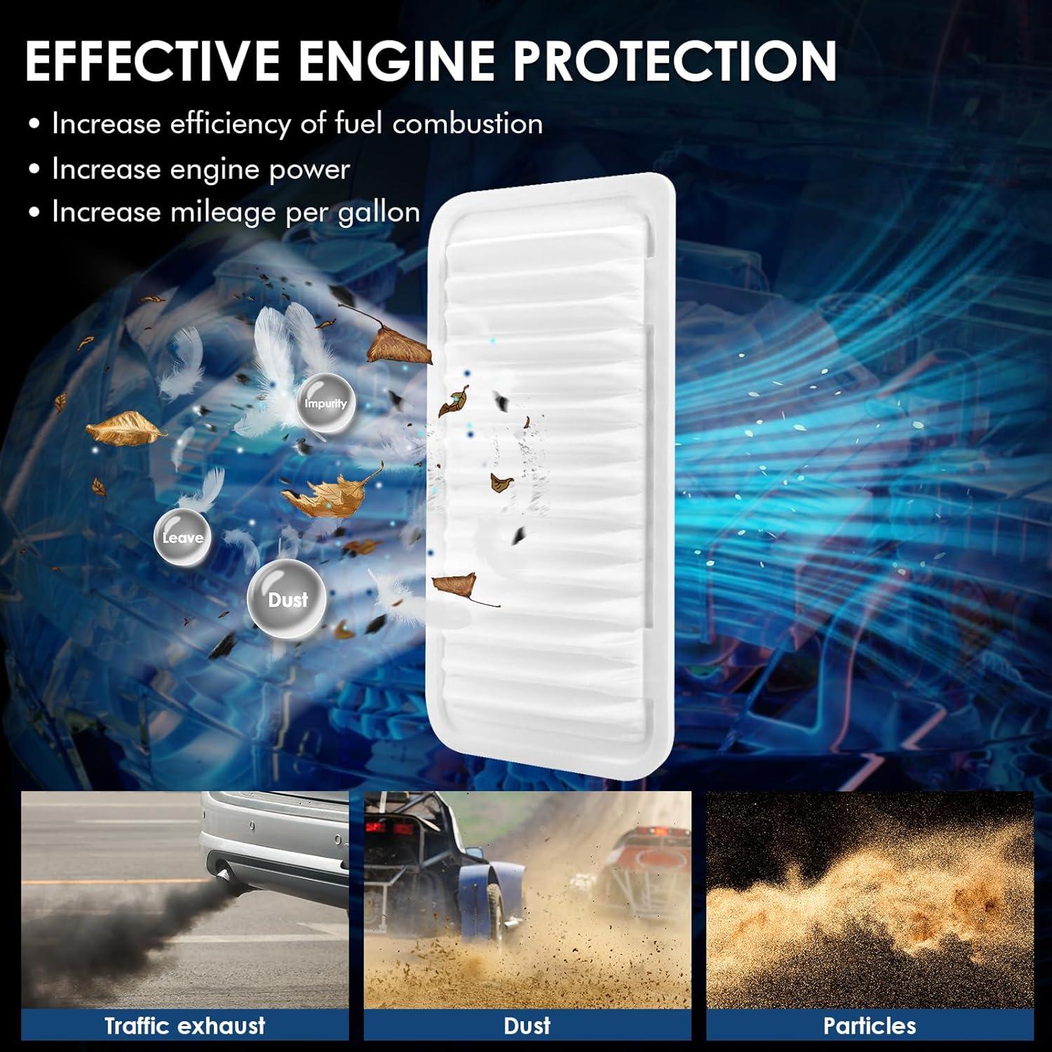 Filtro de Aire del Motor Kurimup SCA9482 Compatible Toyota