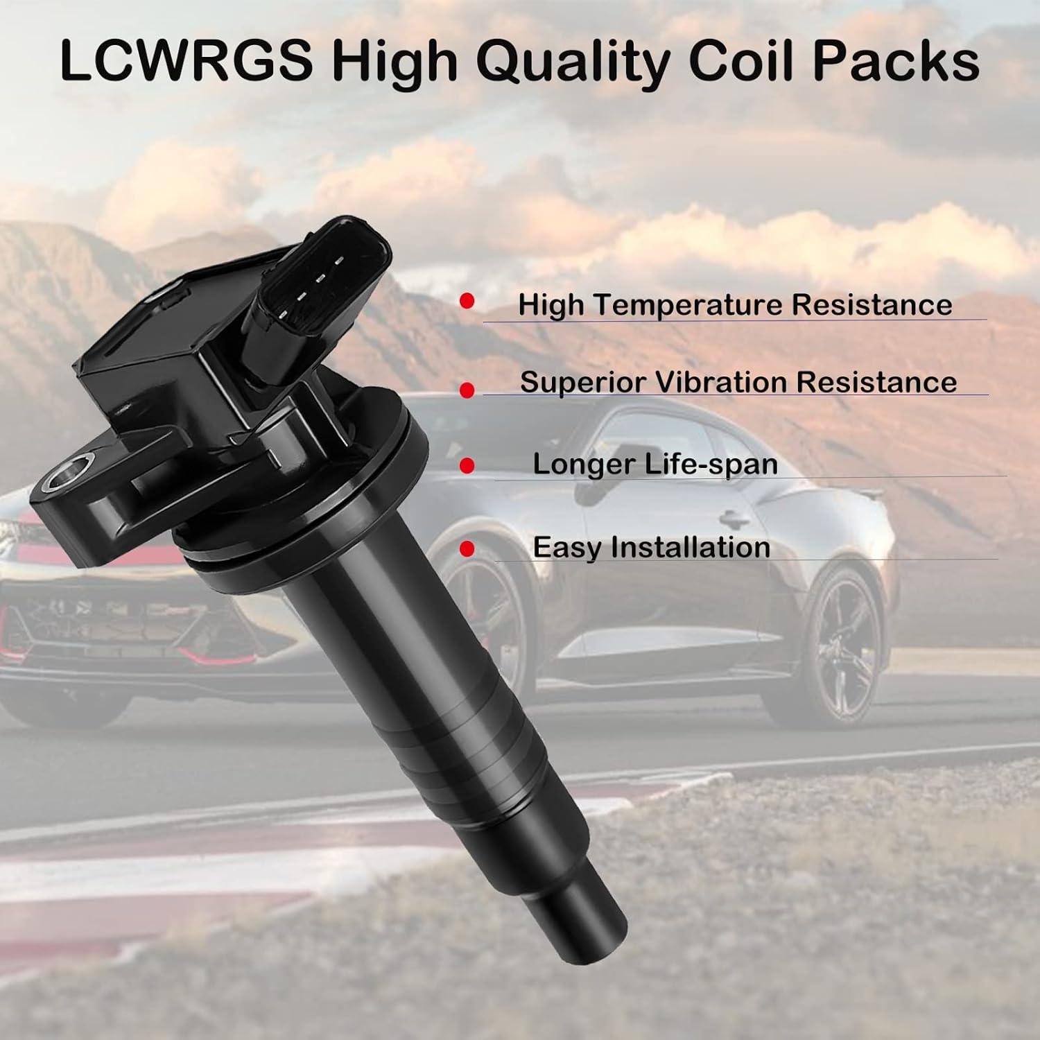 Juego de 4 Bobinas de Encendido LCWRGS para Toyota 1.8L