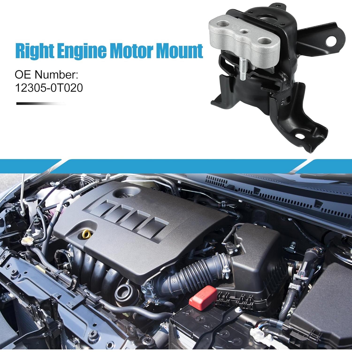 Soporte de Motor A ABSOPRO 12305-0T020 para Toyota Corolla 1.3-1.6L 2007-2014