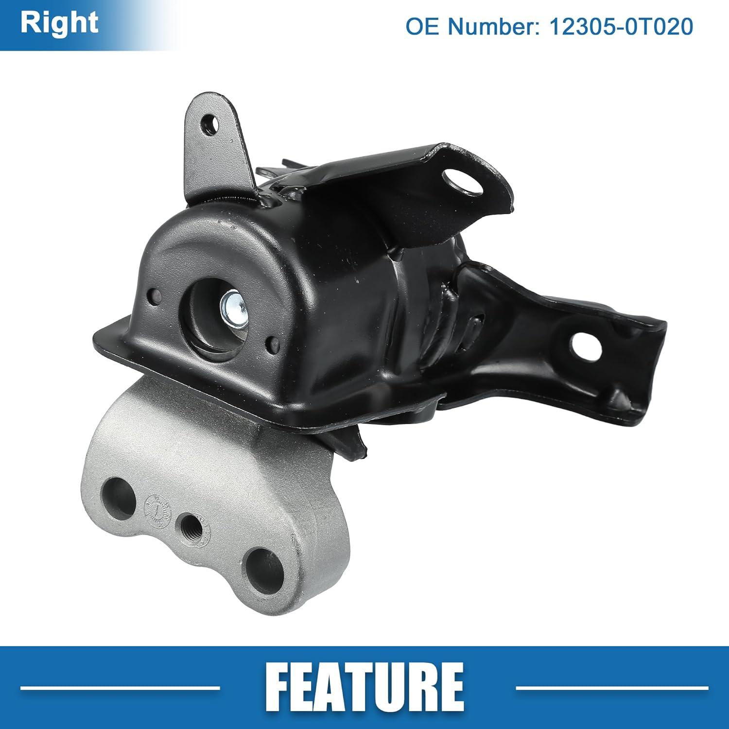 Soporte de Motor A ABSOPRO 12305-0T020 para Toyota Corolla 1.3-1.6L 2007-2014