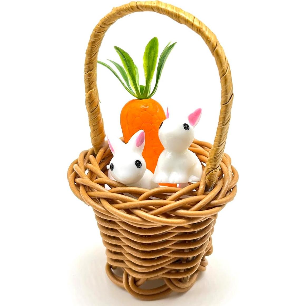 Cestas de Ratán Miniatura Art&Beauty 4 Piezas Decorativas