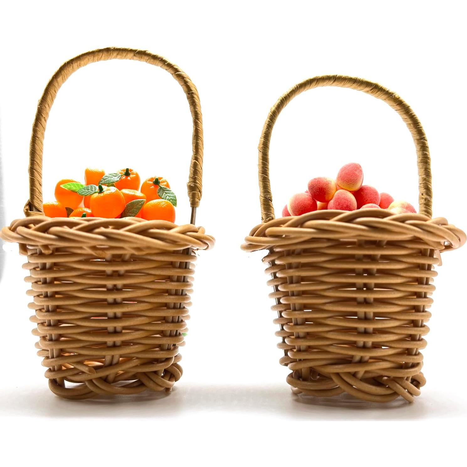 Cestas de Ratán Miniatura Art&Beauty 4 Piezas Decorativas