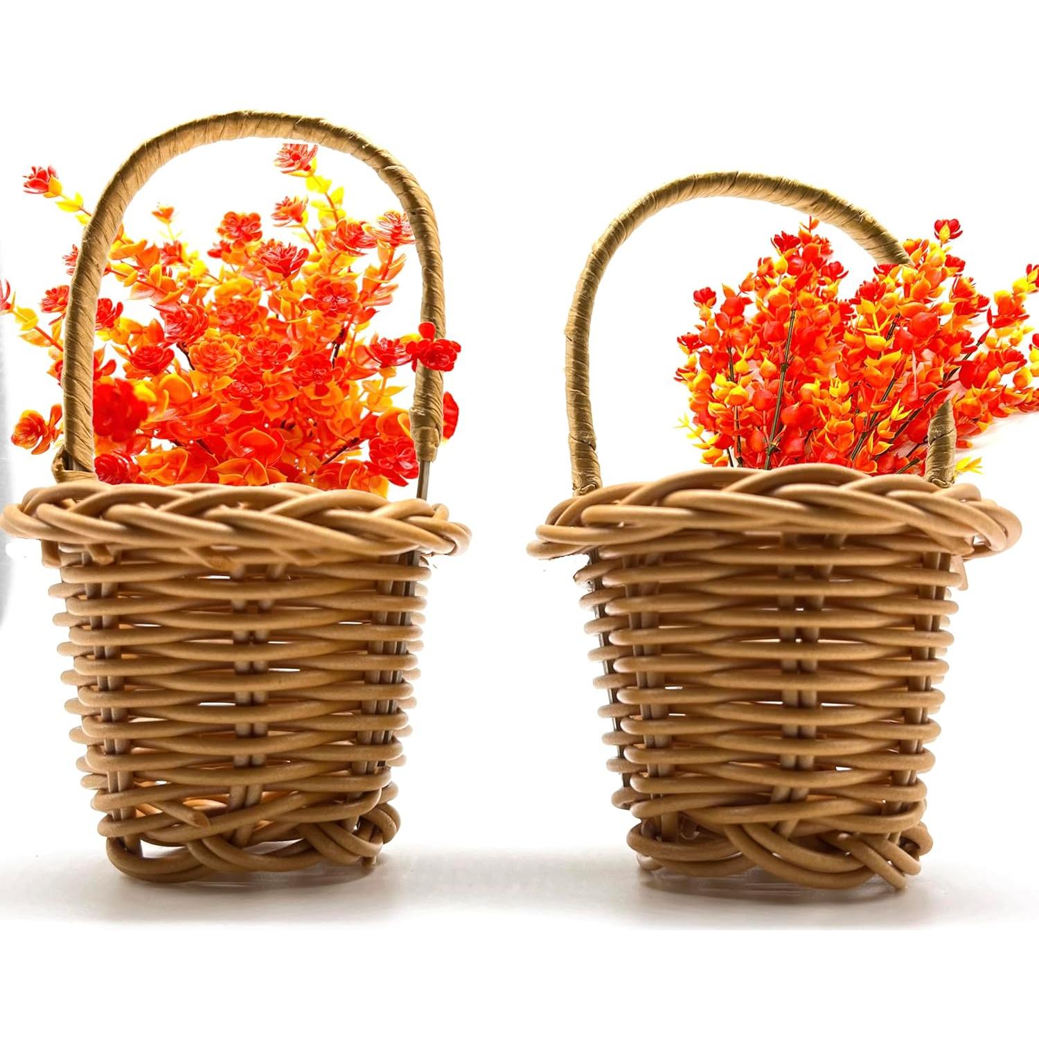 Cestas de Ratán Miniatura Art&Beauty 4 Piezas Decorativas