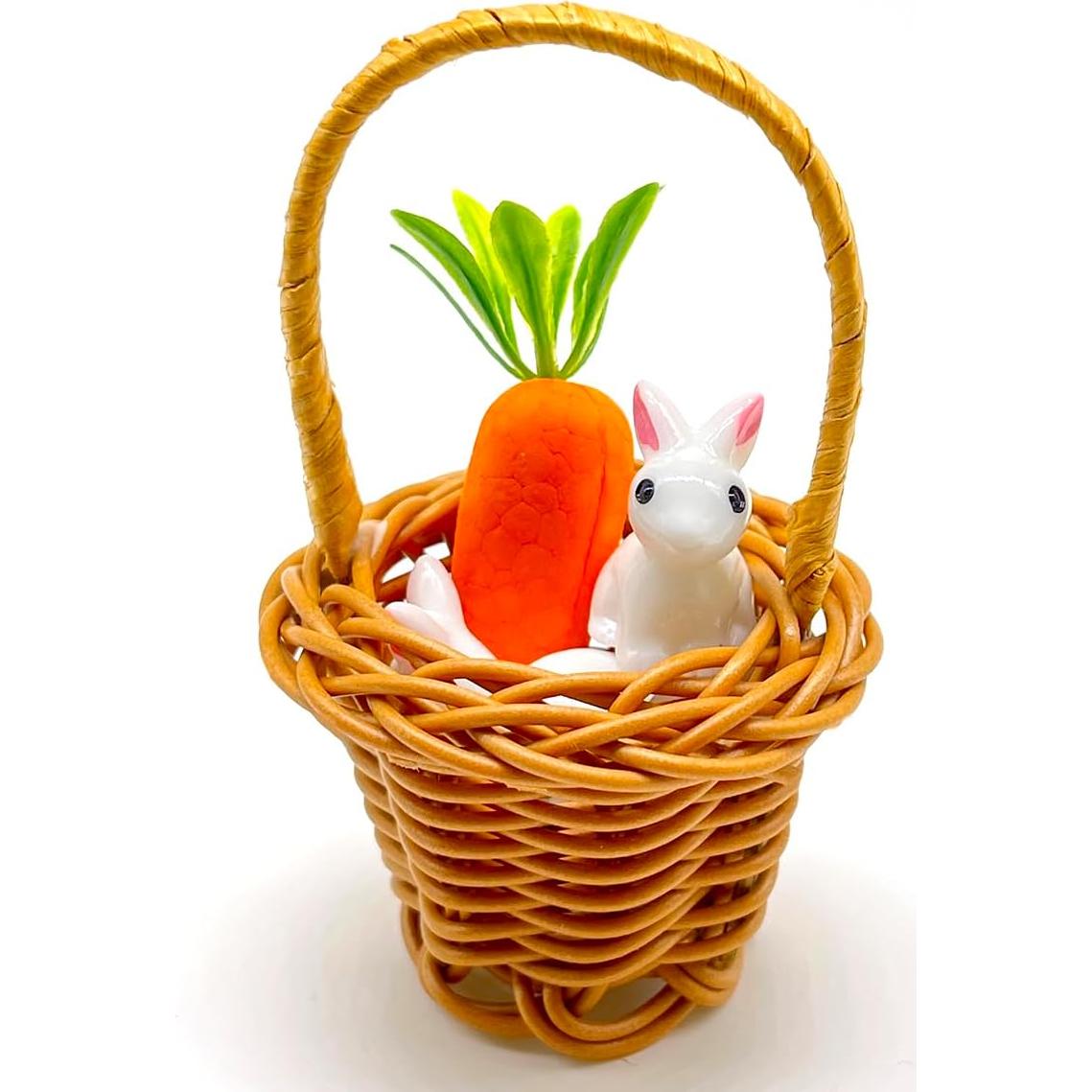 Cestas de Ratán Miniatura Art&Beauty 4 Piezas Decorativas