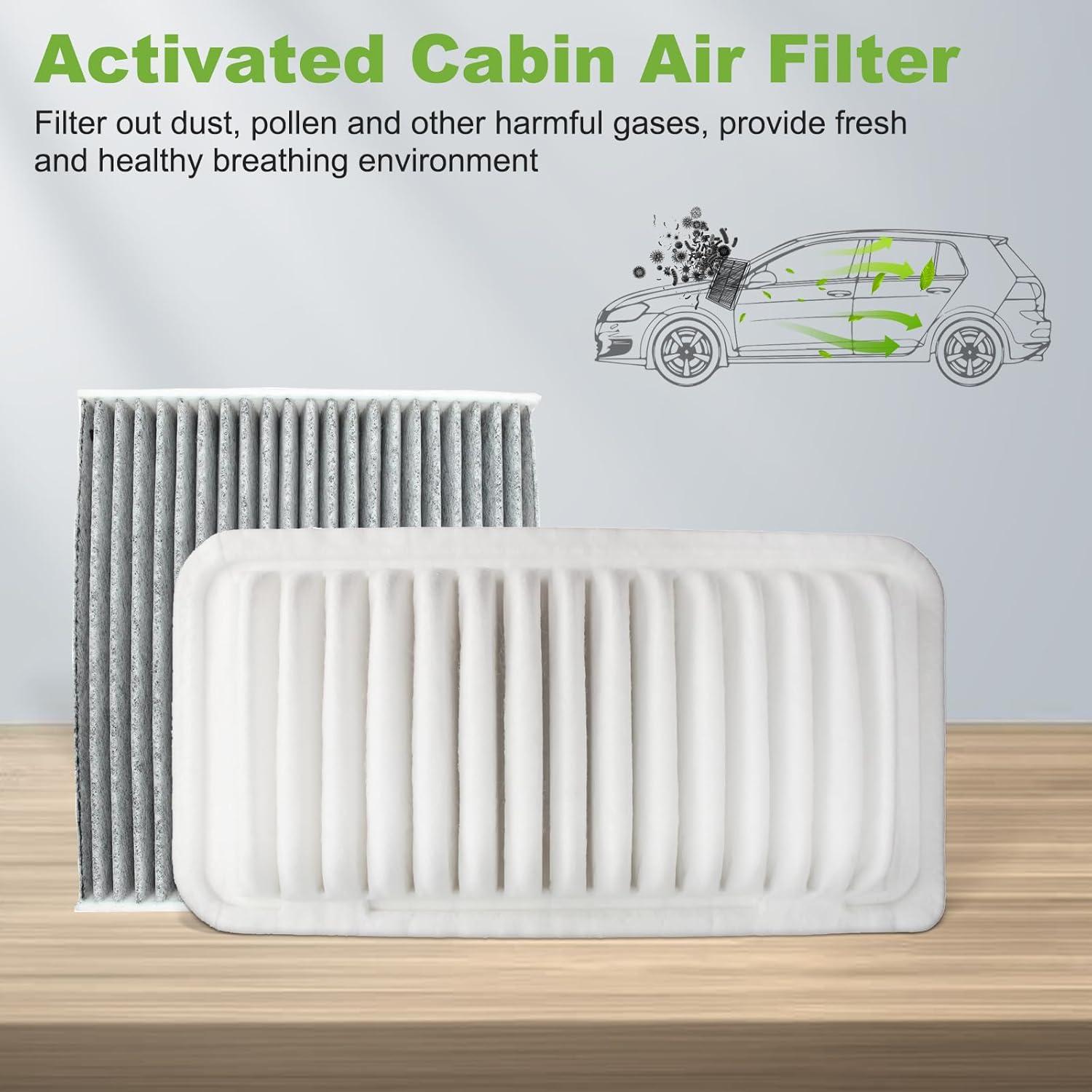 Filtro de Aire Motor y Cabina PartsZen para Toyota 2006-2019