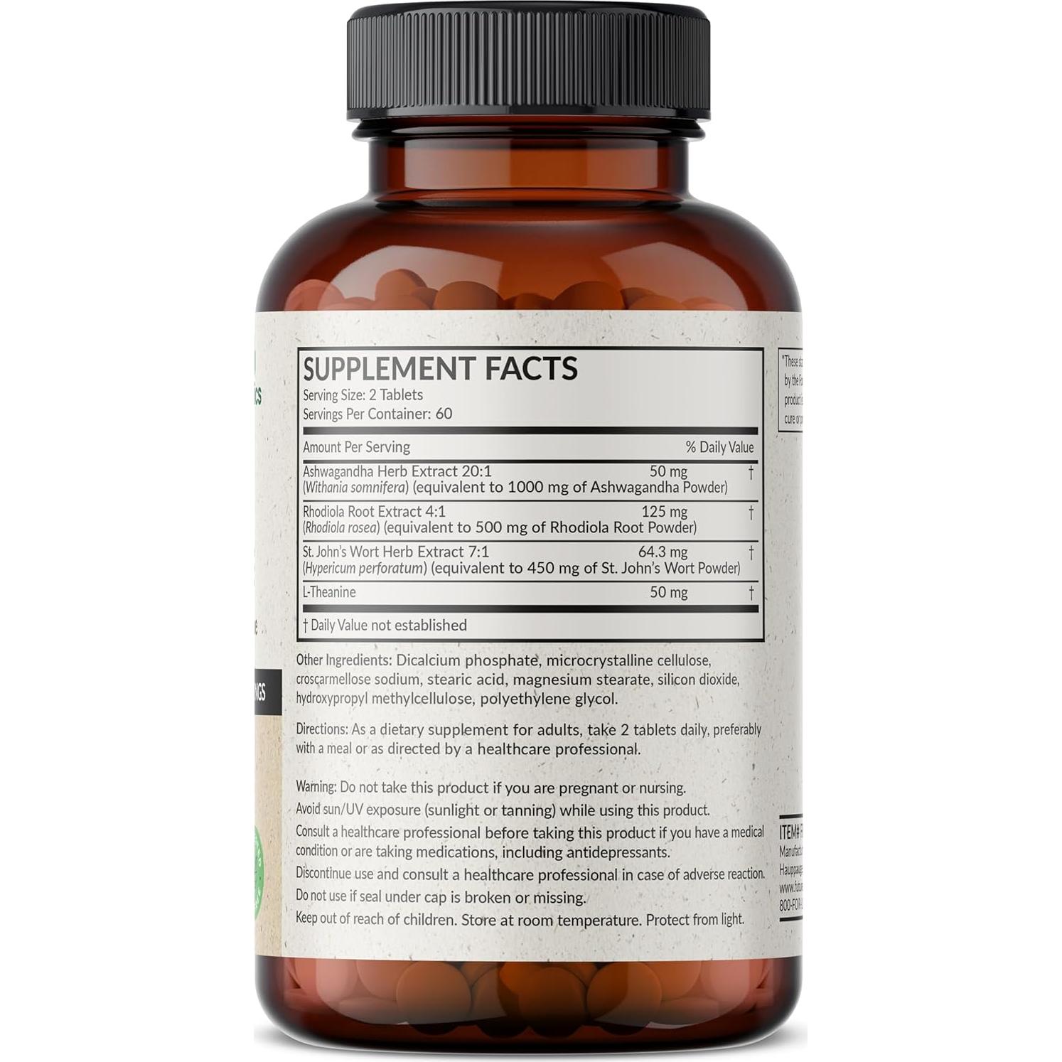 Futurebiotics Chill Pill + Ashwagandha y L-Theanina 120 Tabletas