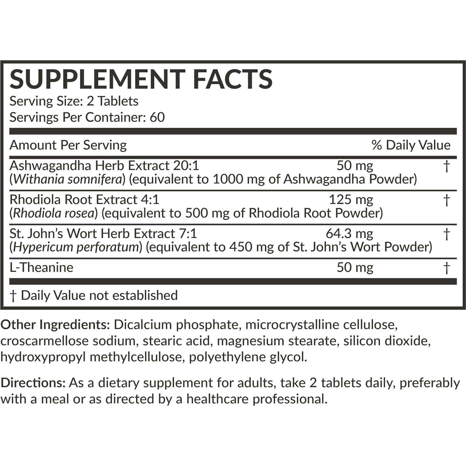 Futurebiotics Chill Pill + Ashwagandha y L-Theanina 120 Tabletas