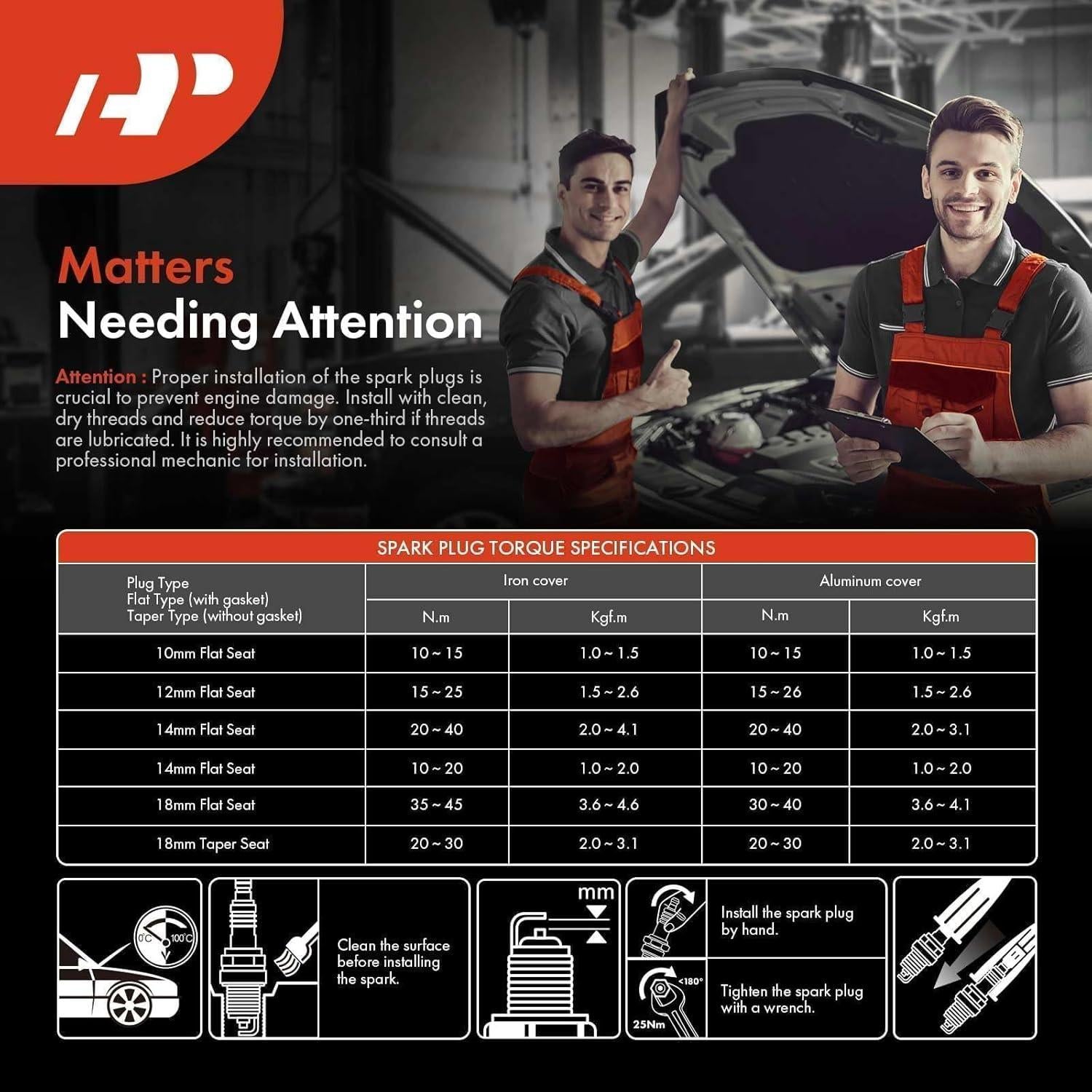 Bujías de Iridio A-Premium Paquete de 4 para Toyota y Honda