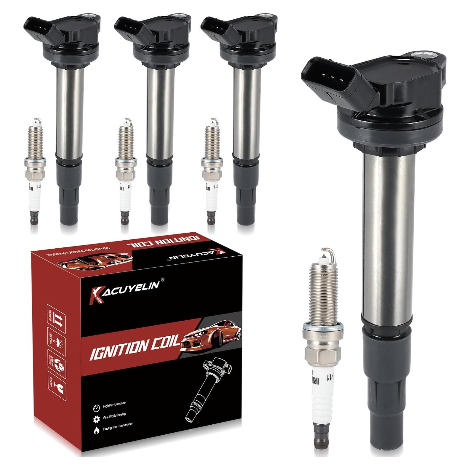 Conjunto Bobinas de Encendido UF596 y Bujías Iridio KacuYelin