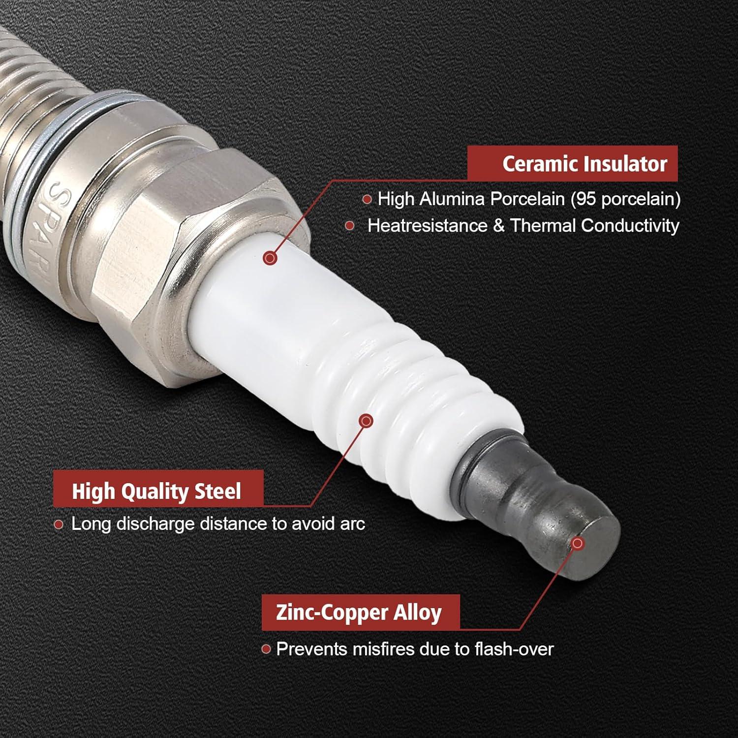 Conjunto Bobinas de Encendido UF596 y Bujías Iridio KacuYelin