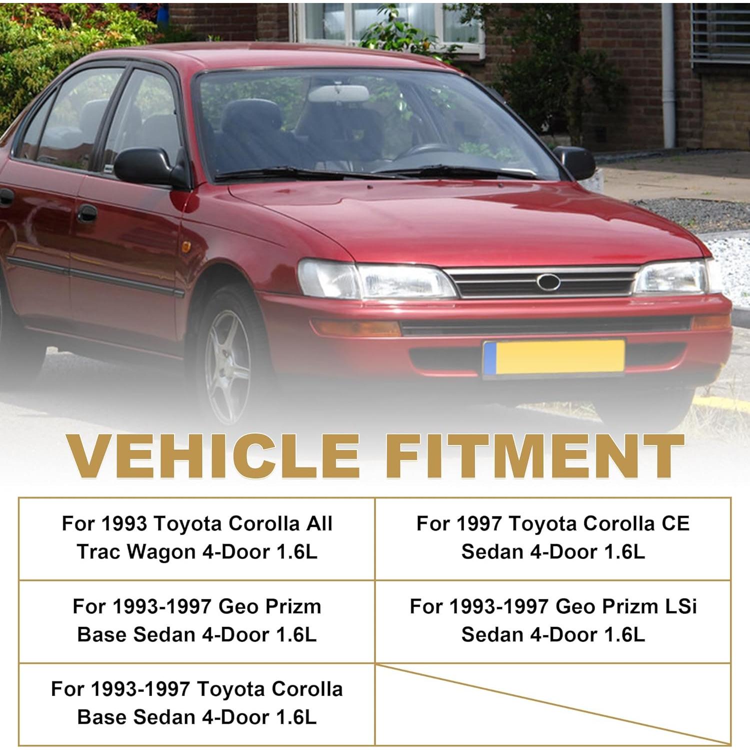 Juego de Soportes de Motor y Transmisión PartsFlow 4pcs Toyota Corolla 1993-1997