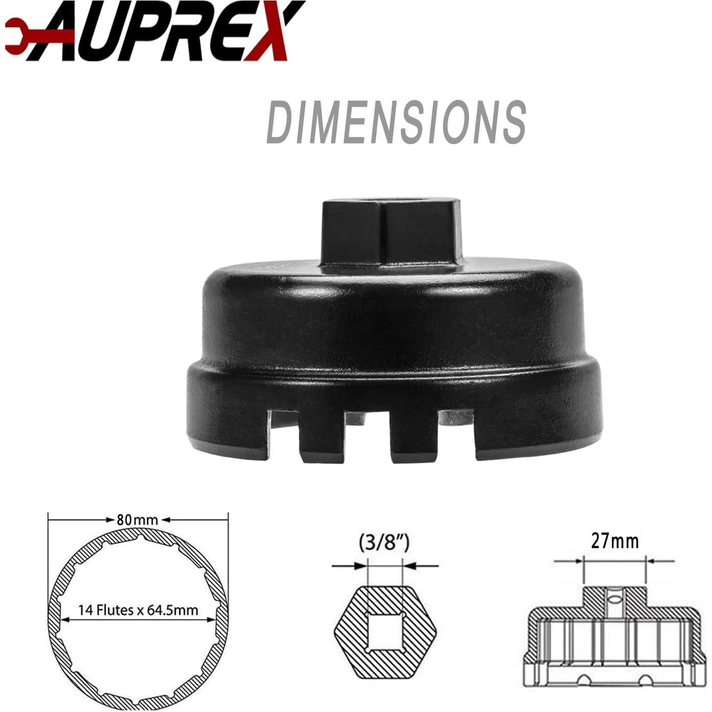 Llave de Filtro de Aceite AUPREX 64mm 14 Flautas para Toyota