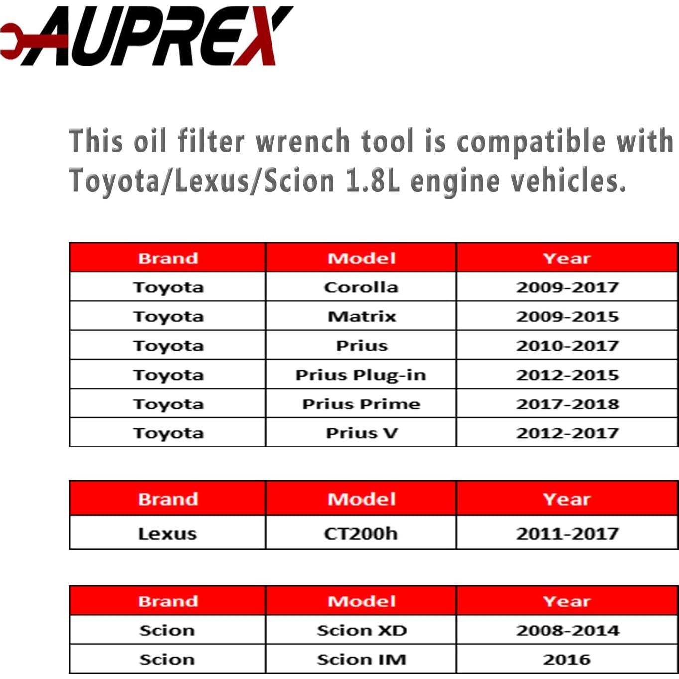 Llave de Filtro de Aceite AUPREX 64mm 14 Flautas para Toyota