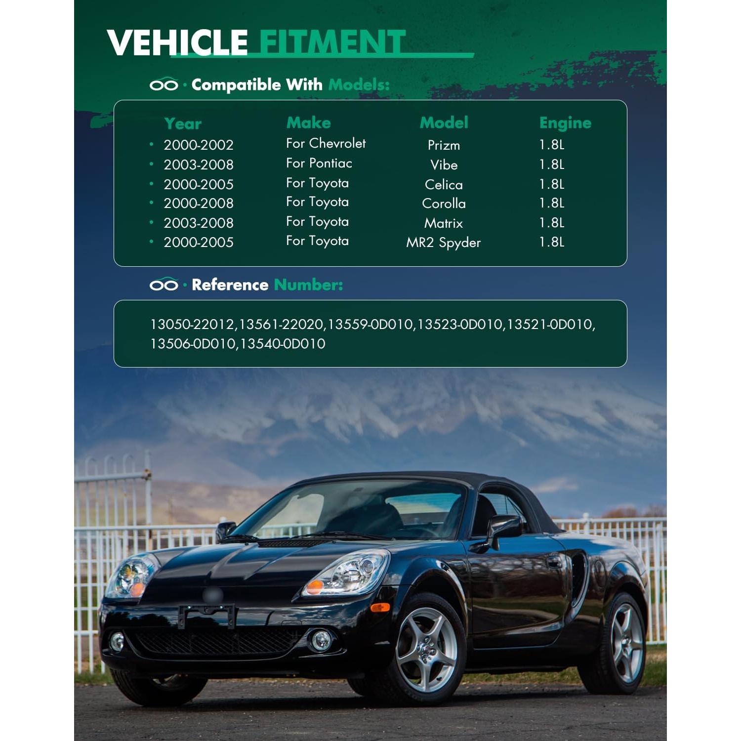 Kit de Cadena de Tiempo SCITOO para Toyota y Chevrolet 2000-2008