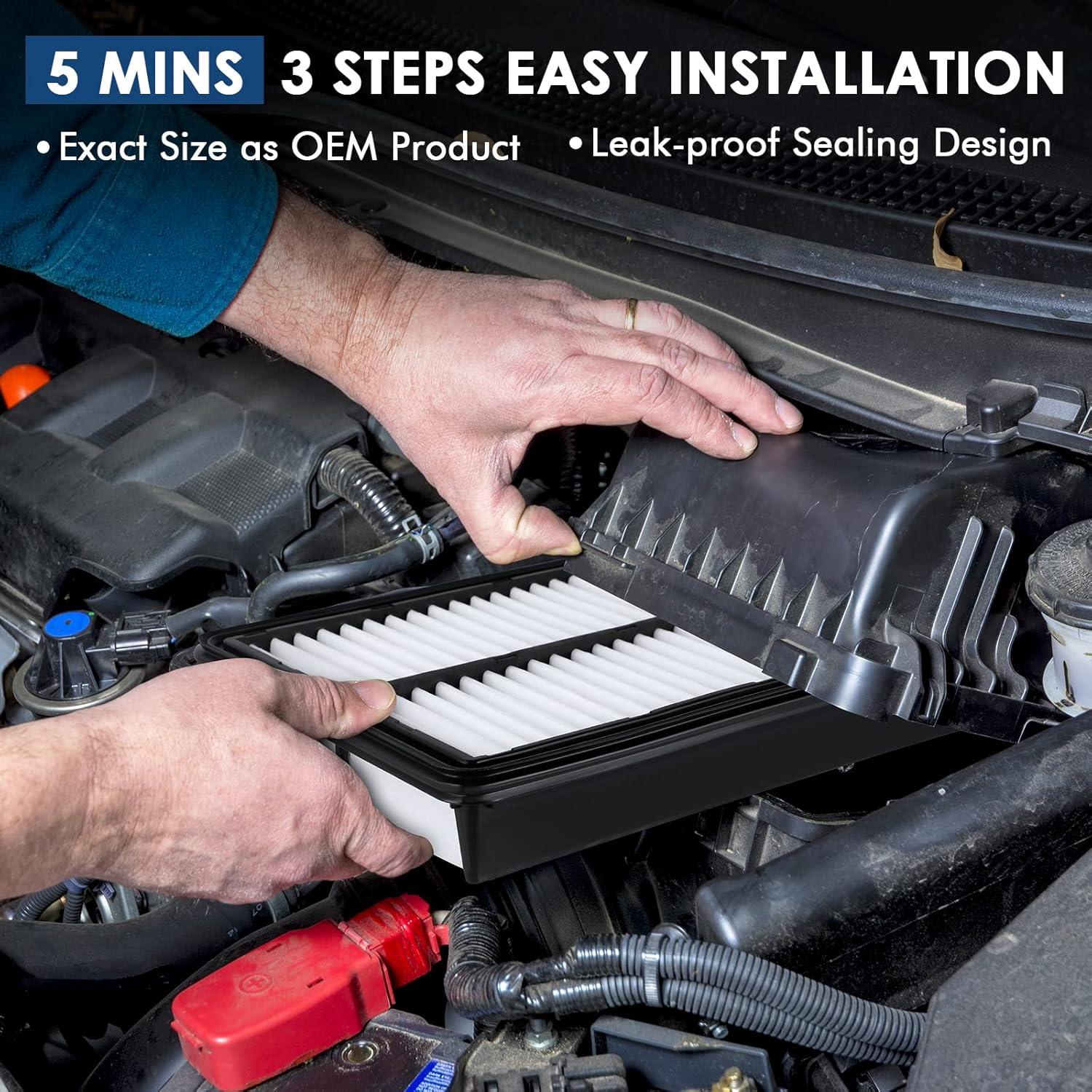 Filtro de Aire del Motor Kurimup SCA12289, 99% Purificación