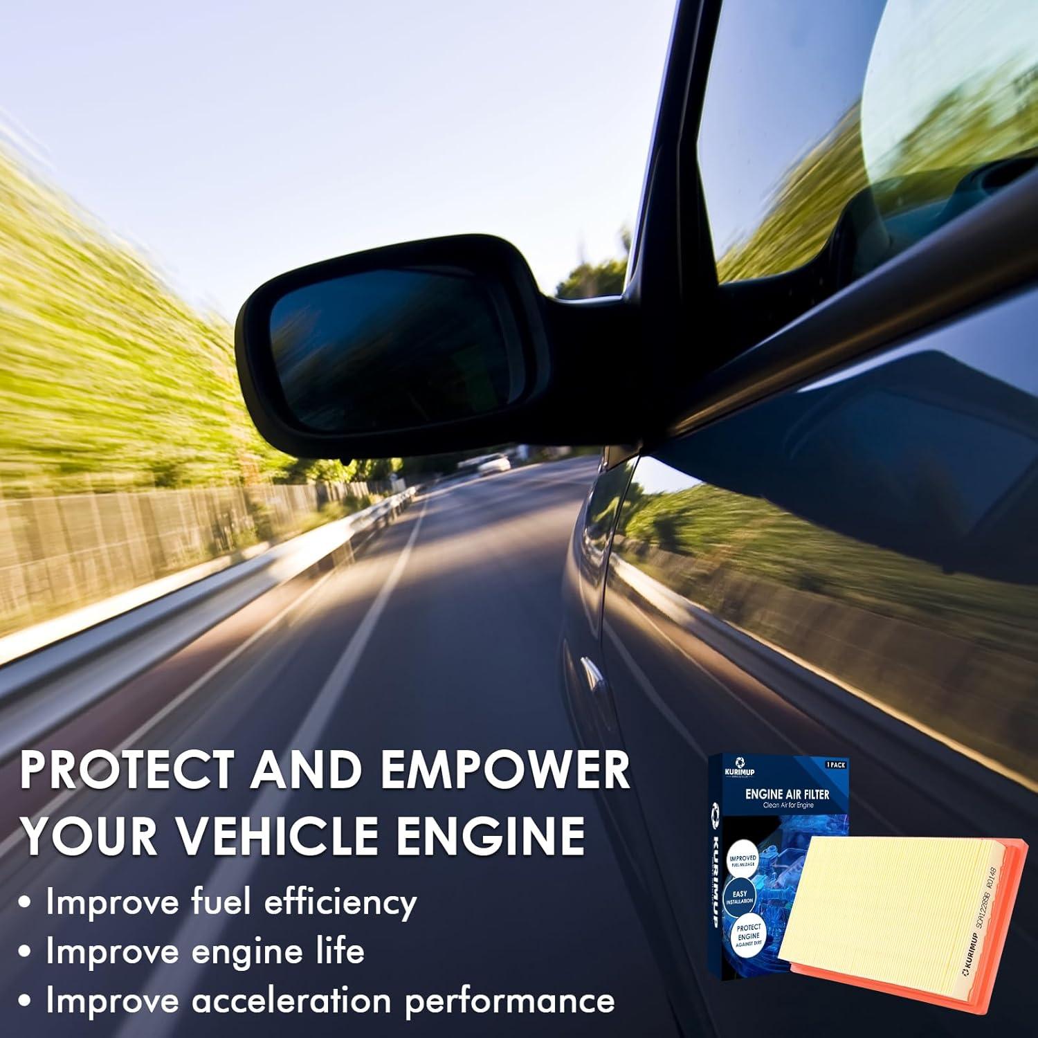 Filtro de Aire del Motor Kurimup SCA12289, 99% Purificación