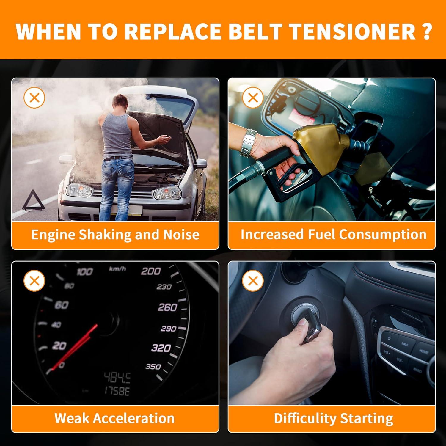 Conjunto de Polea de Tensión GLOCRORET 166200W093 para Toyota