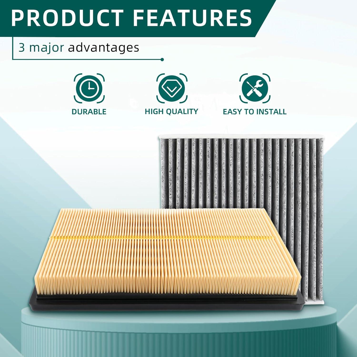 Combo Filtro de Aire Motor y Cabina AUTOKAY para Toyota y Lexus