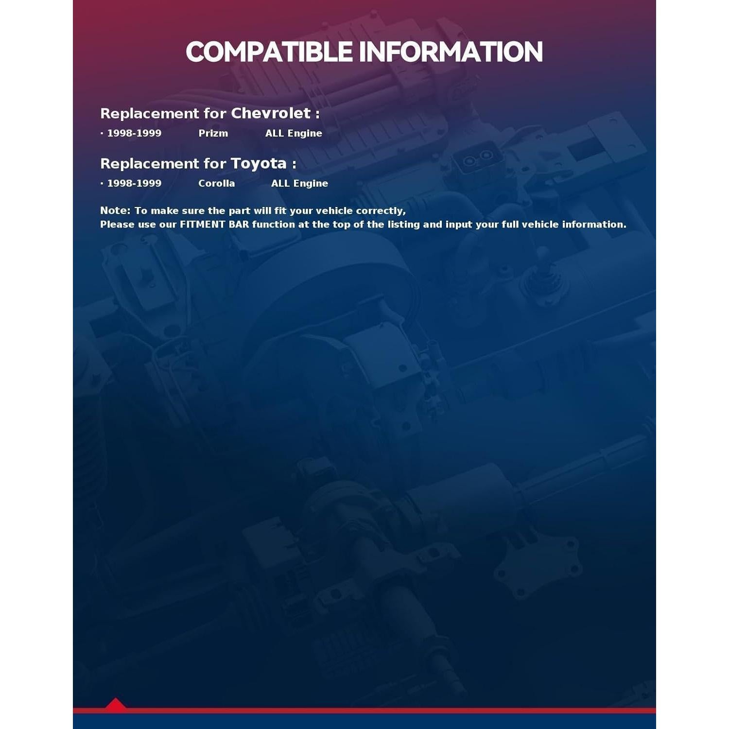 Juego de Junta de Culata KAX con 10 Tornillos para Toyota 1.8L