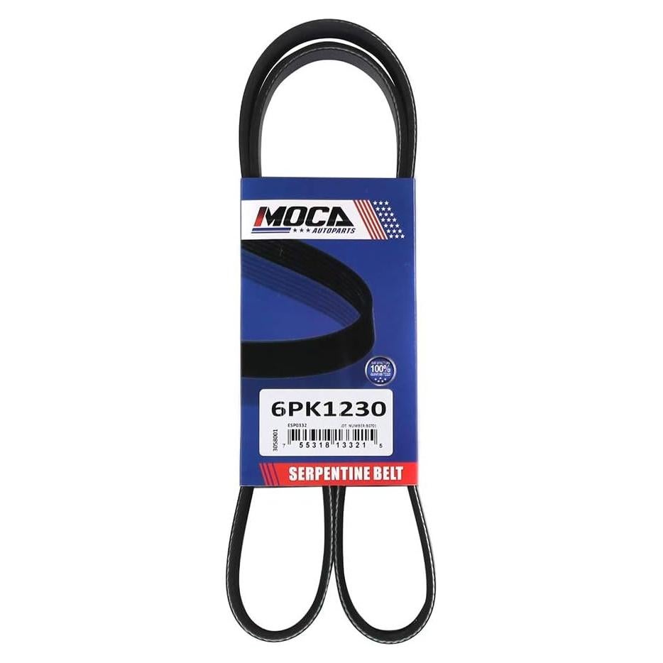 Correa de Accesorios MOCA 6PK1230 para Toyota Corolla y Scion XD