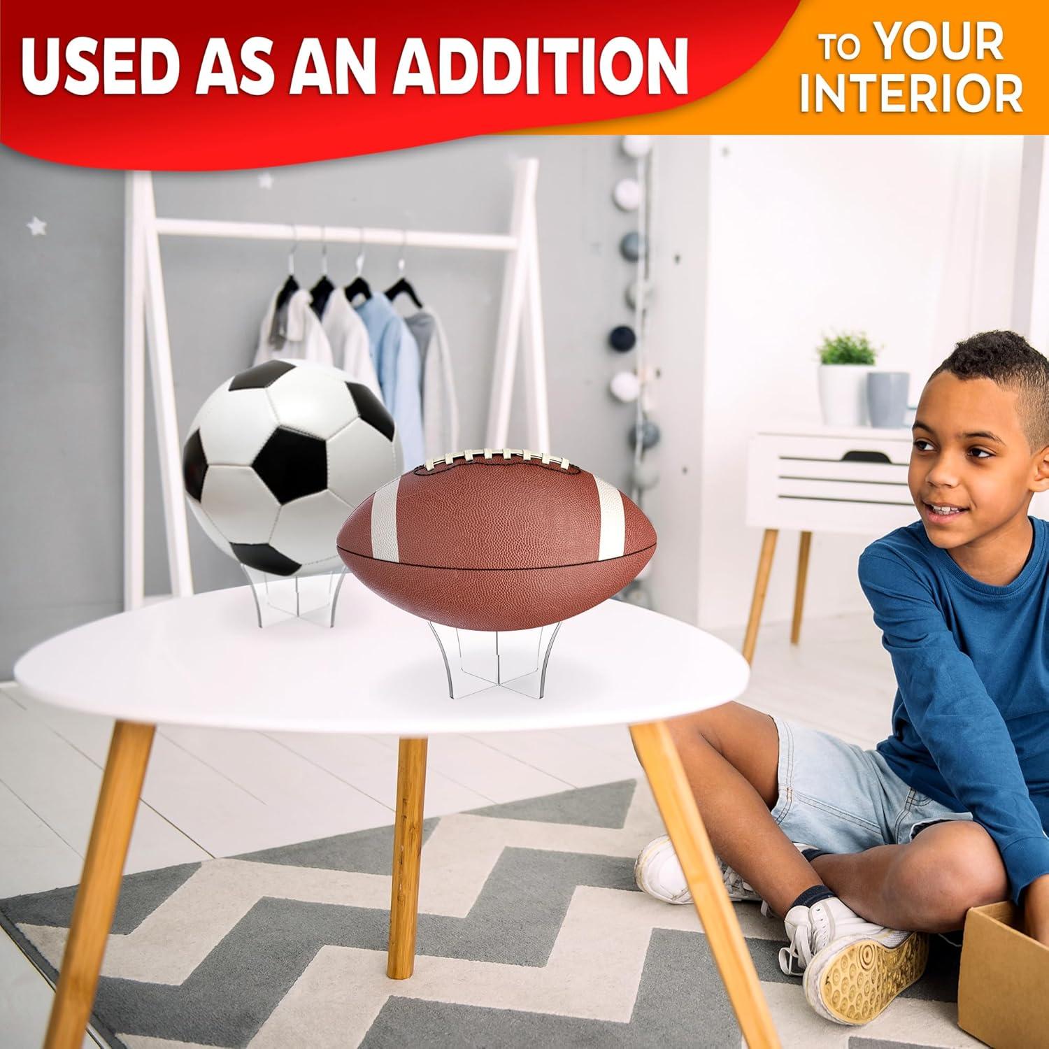 Soporte Acrílico para Balones de Fútbol - LIBERHAUS 6.6 cm