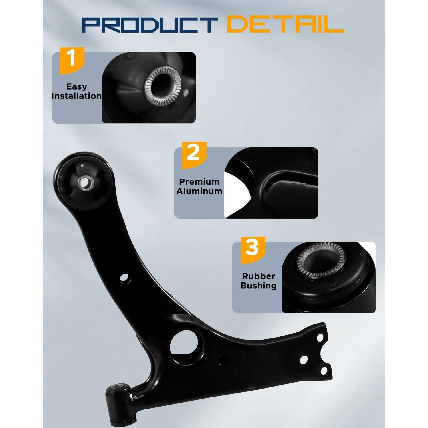 Kit de Suspensión TIEZFUL 12PCS para Toyota Corolla 2003-2008