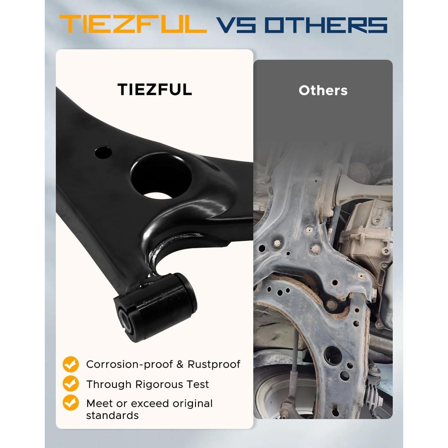 Kit de Suspensión TIEZFUL 12PCS para Toyota Corolla 2003-2008