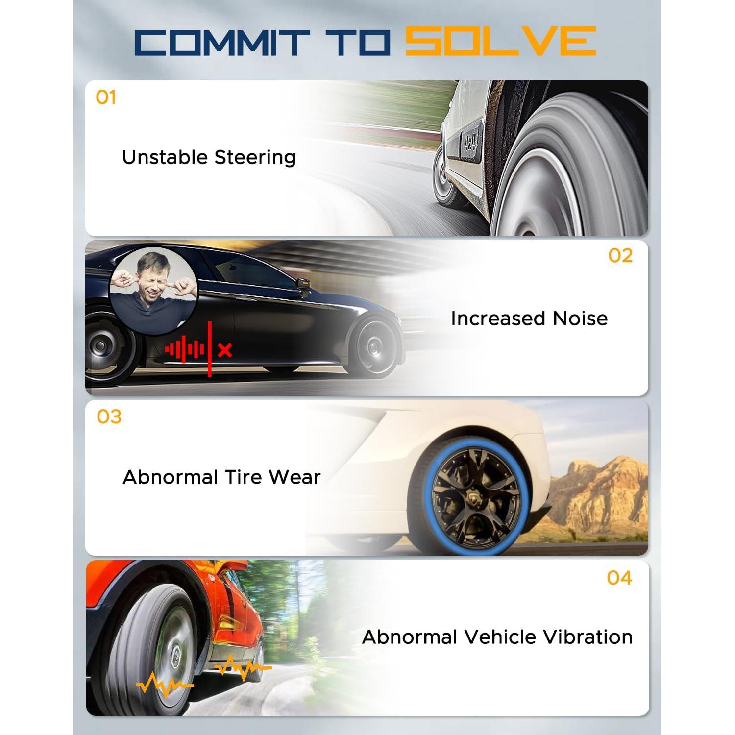 Kit de Suspensión TIEZFUL 12PCS para Toyota Corolla 2003-2008